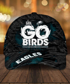 Philadelphia Eagles GO BIRDS cap WOAHTEE 93