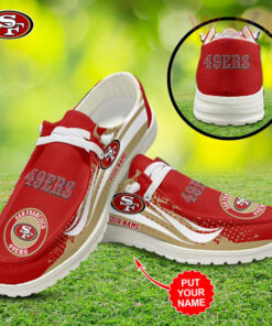 Best sellers Personalized San Francisco 49ers Dudes Shoes Loafer Shoes 01