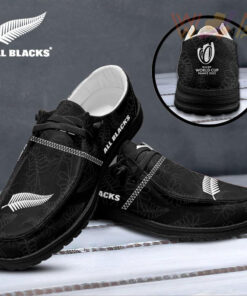 New Zealand x Rugby World Cup Dudes Shoes Loafer Shoes Black