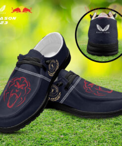 Red Bull Racing Dudes Shoes Loafer Shoes Black