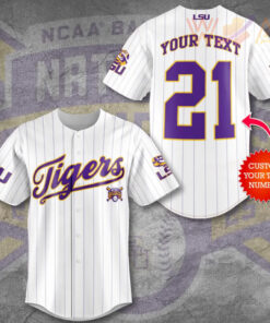 Best Sellers LSU Tigers Baseball Jersey 01