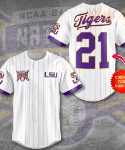 Best Sellers LSU Tigers Baseball Jersey 02