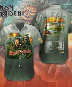 Iron Maiden Short Sleeve Dress Shirt 05