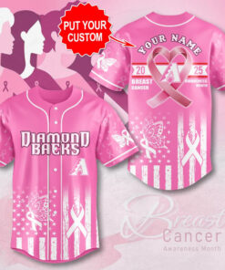 Arizona Diamondbacks x Breast Cancer Awareness Baseball Jersey