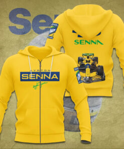 Ayrton Senna Zip Hoodie 01