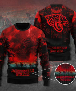 Jacksonville Jaguars x Stranger Things Ugly Sweater
