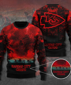 Kansas City Chiefs x Stranger Things Ugly Sweater