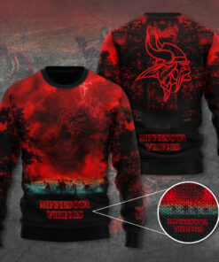 Minnesota Vikings x Stranger Things Ugly Sweater