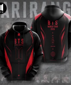 BTS World Tour 2026 3D Hoodie