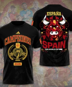 Spain National Team 2026 3D T shirt
