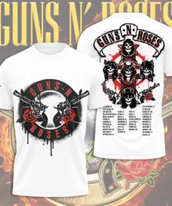 Guns N Roses new 2026 3D T shirt