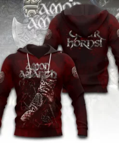 Amon Amarth Raise Your Horns 3D Hoodie