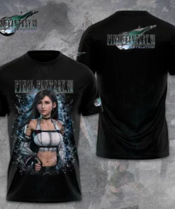 Final Fantasy VII Revelation x Tifa Lockhart 3D T shirt