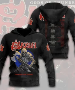 Saxon Thunder Over Europe 3D Hoodie