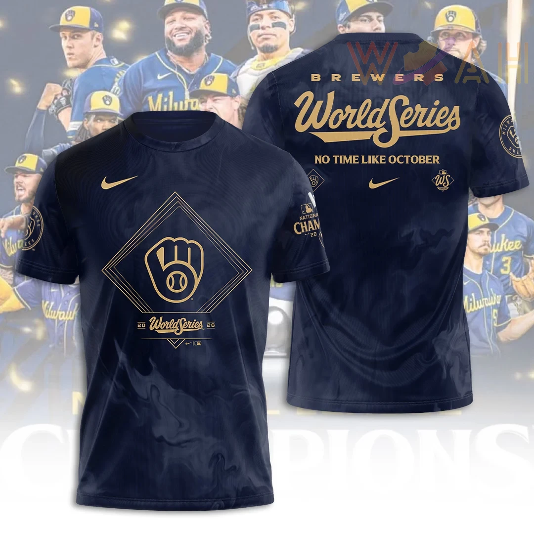 Milwaukee Brewers 2026 3D T shirt