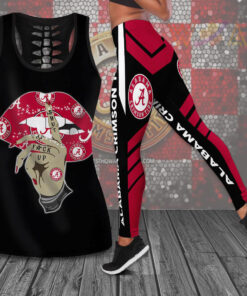Alabama Crimson Tide Hollow Tank Top Leggings 05