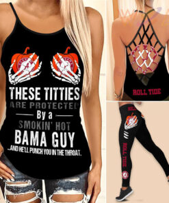 Alabama Crimson Tide Hollow Tank Top Leggings 06