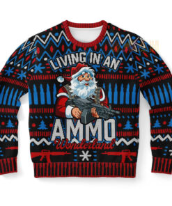Ammo Wonderland Ugly Christmas 3D Sweater