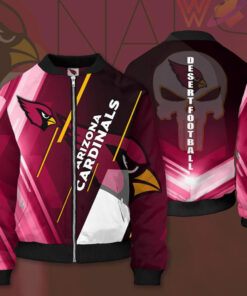Arizona Cardinals 3D Bomber Jacket 04