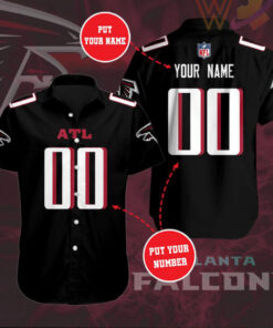 Atlanta Falcons 3D Short Sleeve Dress Shirt 03