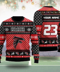 Atlanta Falcons Gucci Ugly Christmas 3D Sweater