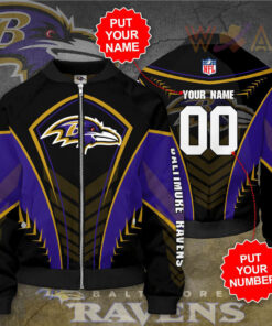 Baltimore Ravens 3D Bomber Jacket 02
