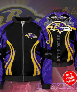 Baltimore Ravens 3D Bomber Jacket 03