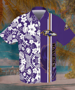Baltimore Ravens 3D Hawaiian Shirt Hawaiian Shorts 01