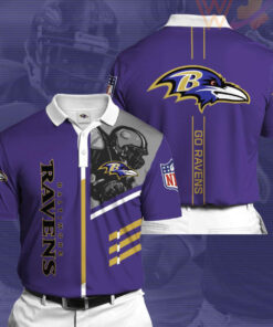Baltimore Ravens 3D Polo 01