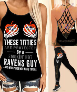 Baltimore Ravens Hollow Tank Top Leggings 01