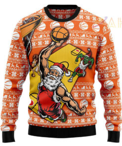 Basketball Ugly Christmas 3D Sweater