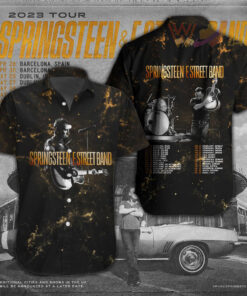 Bruce Springsteen short sleeve dress shirts WOAHTEE10723S4