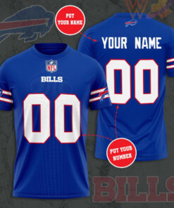 Buffalo Bills 3D T shirt Blue