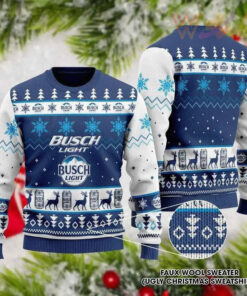 Busch Light 3D Ugly Christmas Sweater 2022 Design V