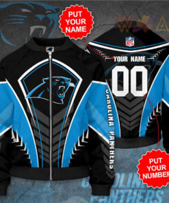 Carolina Panthers 3D Bomber Jacket 03