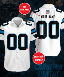 Carolina Panthers 3D Short Sleeve Dress Shirt 04