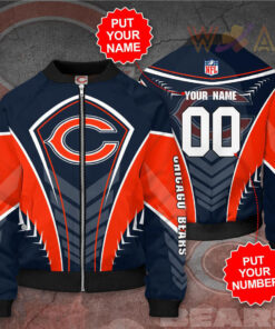 Chicago Bears 3D Bomber Jacket 04