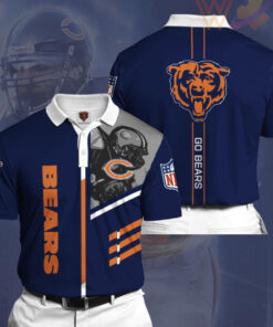 Chicago Bears 3D Polo 01