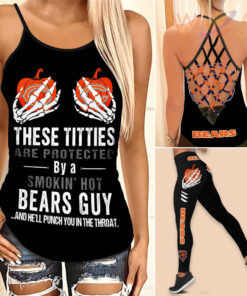 Chicago Bears Hollow Tank Top Leggings 01