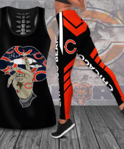 Chicago Bears Hollow Tank Top Leggings 02