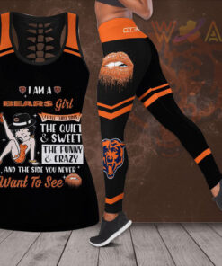 Chicago Bears Hollow Tank Top Leggings 03