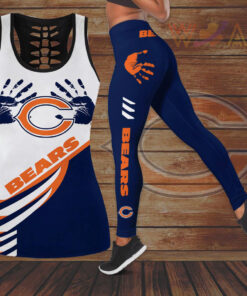 Chicago Bears Hollow Tank Top Leggings 04