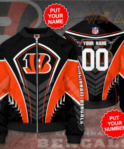 Cincinnati Bengals 3D Bomber Jacket 02