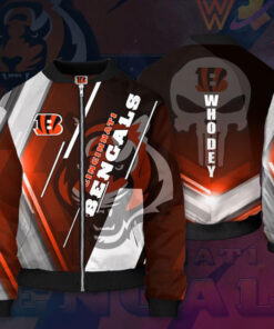 Cincinnati Bengals 3D Bomber Jacket 03