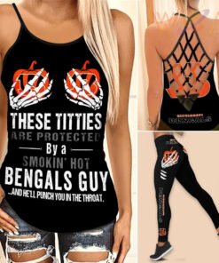 Cincinnati Bengals Hollow Tank Top Leggings 03