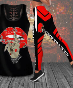 Cleveland Browns Hollow Tank Top Leggings 02