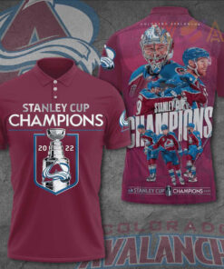 Colorado Avalanche 3D Polo NHLCA004