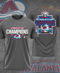 Colorado Avalanche 3D T shirt Gray