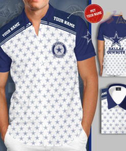 Dallas Cowboys 3D Short Sleeve Dress Shirt 04