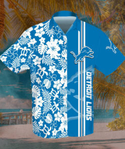 Detroit Lions 3D Hawaiian Shirt 01